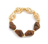 DIEKE Stylish Resin Elastic with Unique Irregular Designs for Women Fashion Accessories Irregular Resin Stretch Women