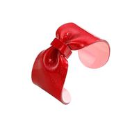 DIEKE Vibrant Bowknot Statement Bangle Adjustable Opening Stylish Wide Opening Wristband Ideal for Casual or Formal Comfortable Resin Bangle