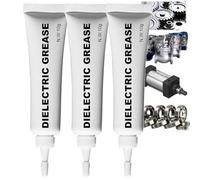 Dielectric Tune-Up Grease - Electrical Connector & O-Ring Lubricant, Silicone Grease for Plumbing & Automotive, Includes White Lithium & Wheel Bearing Greases - 3 PCS