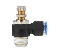 DIELKAFNP 5Pcs Pneumatic Cylinder Speed Regulating One-way Flow Limiting Throttle Valve SL4-M5/6-01/8-02/10/12-03(SL4-01)