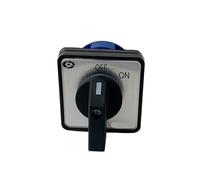 DIELKAFNP LW26-20/1 LW28 YMW26 ON/OFF 2-Position 2-Pole 4-Terminal Silver Contact CA-10 440V Ui 690V 20A Rotary Cam Switch(0-1)