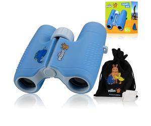 DieMaus 6 x 21 Children's Binoculars with Bag - Robust and Lightweight Binoculars for Little Explorers