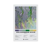 Diempi ALT-J An Awesome Wave Album Poster Canvas Poster Wall Art Decor Print Picture Paintings for Living Room Bedroom Decoration 08x12inch(20x30cm)