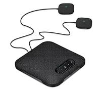 DIERI Desktop USB Wireless BT Conference Speakerphone Built-in 4 Microphones Hi-Fi Speaker 2 Extension Mic 360° Voice Pickup Noise Cing Function for PC Laptop Video Recording Gaming Online Class Skype