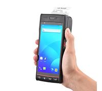 DIERI Handheld POS Receipt Printer Android 9.0 PDA Terminal Support Global Position System 4G WiFi BT mmunication with 5.5 Inch Touchscreen 58mm Width Label Printing for Supermarket Restrant Warehoe