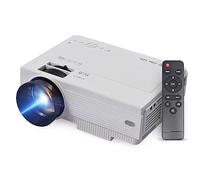 DIERI Mini Projector with WiFi Android 9.0 System Support 210in Display Same Screen Technique Movie Projector Built-in Dual Speaker with Remote ntrol Support TV Box mputer Flash Disk TF Card for Home