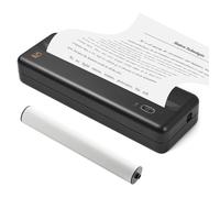 DIERI MT810 A4 Portable Paper Printer Thermal Printing Wireless BT Connect Compatible with iOS and Android Mobile Photo Printer Support 210mm/110mm for Outdoor Travel Home Office Printing Sketches