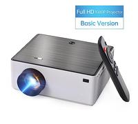 DIERI Portable Projector 1080P Movie Projectors 30000hrs Lamp Life Support 150inches Display Technique Built-in Dual Speaker with Remote ntrol Support TV Box mputer Flash Disk TF Card for Home Theater