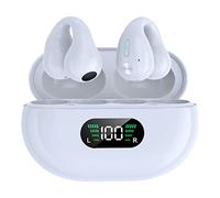 DIERI YYK-Q80 Wireless Earbuds Headphones with Earhooks Built-in 350mAh Battery Clip-on Earphone BT5.3 Headset with HiFi Stereo