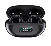 DIERI YYK-Q80 Wireless Earbuds Headphones with Earhooks Built-in 350mAh Battery Clip-on Earphone BT5.3 Headset with HiFi Stereo