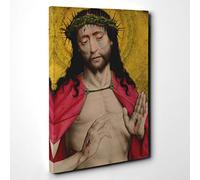 Dieric Bouts Christ Crowned with Thorns Canvas Print | Gallery Wrapped 30mm Frame Wall Art | 30x20 inches | Ready to Hang | Modern Religious Picture | Living Room Bedroom Lounge Office