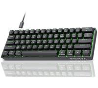 Dierya DK61SE 60% Gaming Keyboard, Wired, US QWERTY, Brown Switches, Black