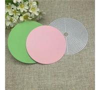 Dies Cut,4.37 x 4.37 Inch Circles Border Frame Metal Cutting Dies Stencils for Scrapbooking Decoration Embossing Handcraft Template,Paper Crafting,Scrapbooking Supplies