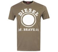 Diesel 1976 Varsity Logo T-Shirt - Ivy Green - M