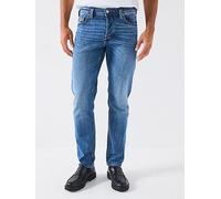 Diesel 1986 Larkee-beex Tapered Fit Jeans, Mid Wash, Size 36, Inside Leg Regular, Men Mid Wash