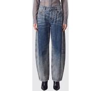 DIESEL 1987 D-Khelz Mid-Rise Baggy Denim Jeans with Worn Effect - Size: 28 - female