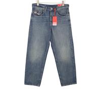 DIESEL 2001 D-Macro 0CLBB Men Jeans W34/L34 Blue Relaxed Fit Wide Leg Low RRP195