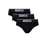 Diesel 3 Pack Andre Briefs, Black/Black - L