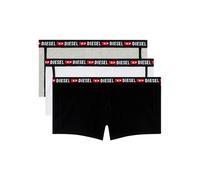 Diesel 3-Pack Sporty Logo Boxer Trunks, White/Black/Grey - Medium