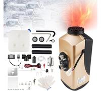 Diesel Air Heater 5KW/8KW 12V Parking Heater Diesel Night Heater With 10L Tank, LCD Switch & Remote Control Parking Fuel Heater for Car Trucks Boat Trailer Motorhomes (Color : Gold, Size : 5KW)