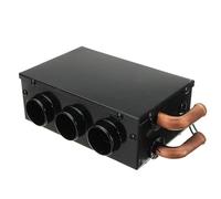 Diesel Air Heater Car Heater Under Dash Coolant Heater Windshield Defrost Defogger Portable 12V 24V 3 Holes With Switch Heating Parking Heater(24V black three hole)