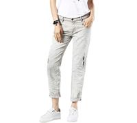 DIESEL BELTHY 0676M Womens Denim Jeans Regular Fit Distressed Straight Leg Pants