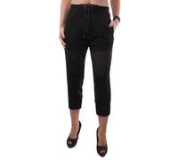 Diesel Black Gold Palin Women Pants Sweat 3/4 Capri Black