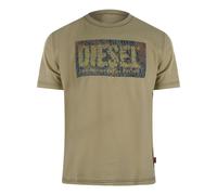 Diesel Block Logos Pelican T-Shirts - XL