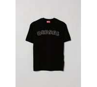 DIESEL Boy's Cotton Crewneck T-shirt with Contrasting Logo - Size: 6 - male