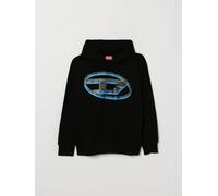 DIESEL Boy's Cotton Hoodie with Contrasting Oval D Logo - Size: 16 - male