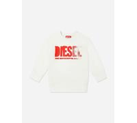 Diesel Boys Faded Logo Sweatshirt in Ivory - Ivory - 10 Yrs