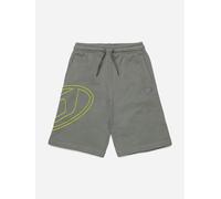 Diesel Boys Oval D Logo Sweat Shorts in Grey - Grey - 16 Yrs