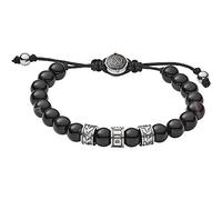 Diesel Bracelet for Men Beads, 16.5 cm-25 cm black Semi-Precious Bracelet, DX1101040