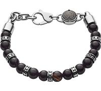Diesel Bracelet for Men Beads, 18 cm - 19.5 cm black Semi-Precious Bracelet, DX1163040