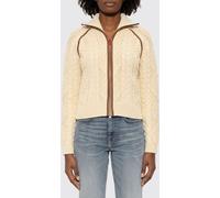 DIESEL Cotton and Wool Blend Turtleneck Cardigan with Zip Closure - Size: S - female