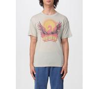 DIESEL Cotton T-shirt with Graphic Print and Contrast Logo - Size: XL - male
