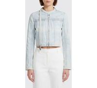 DIESEL Crop Denim Jacket - Size: S - female