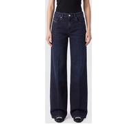 DIESEL D-Akemi High-Waisted Wide-Leg Jeans in Blue Stretch Denim - Size: 29 - female