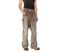 Diesel D-Livery 068JF Men Loose Straight Corduroy Pants W34/L32 Brown