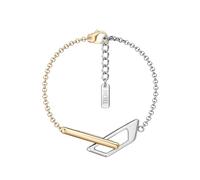 Diesel D Logo Men's Bracelet, DX1686931 | Two-Tone, Stainless Steel