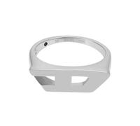 Diesel D Logo Unisex Stainless Steel Signet Rings