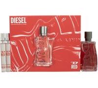 Diesel D Red 100ml Eau De Parfum & Eau De Parfum Gift Set 2x10ml