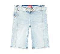 Diesel De-Ginny-S logo-buckle cycling shorts - Blue 26-27-28