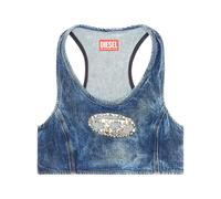 Diesel De-Top-Fsd crystal-embellished top - Blue S-M-L