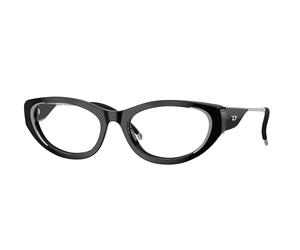Diesel DL4004F Asian Fit Women's Glasses, Black, Size 55
