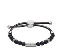 Diesel Bracelet for Men Beads, 16.5cm-25cm black Semi-Precious Bracelet, DX1151040