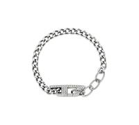 Diesel Dx1627040 chain-link pavé bracelet - Grey One Size