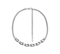 Diesel Dx1650040 oval-logo chain necklace - Silver One Size