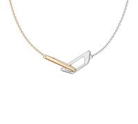 Diesel DX1687931 Steel Two Tone Logo Necklace - A9228