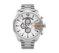 Diesel DZ4328 Silver Plated Mega Chief Chronograph Watch